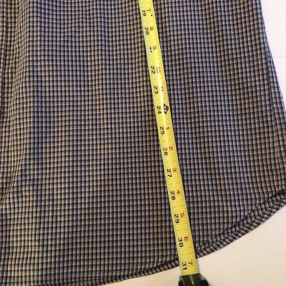 Ezs By Haggar Mens Button Down Shirt Multicolor Plaid Long Sleeve Pocket XXL - Picture 7 of 7